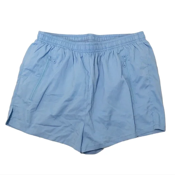 Girlfriend Collective Haze Blue Gazelle Shorts Medium